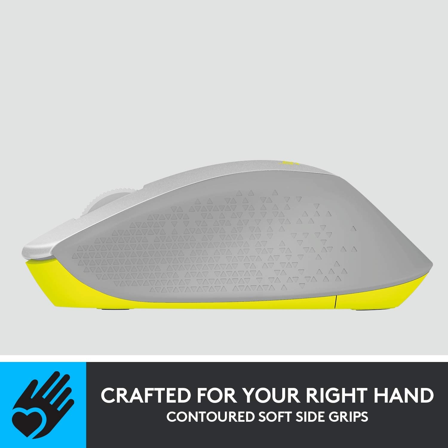 Wireless Mouse, 2.4GHz with USB Receiver, 1000 DPI Optical Tracking, Gray M8230
