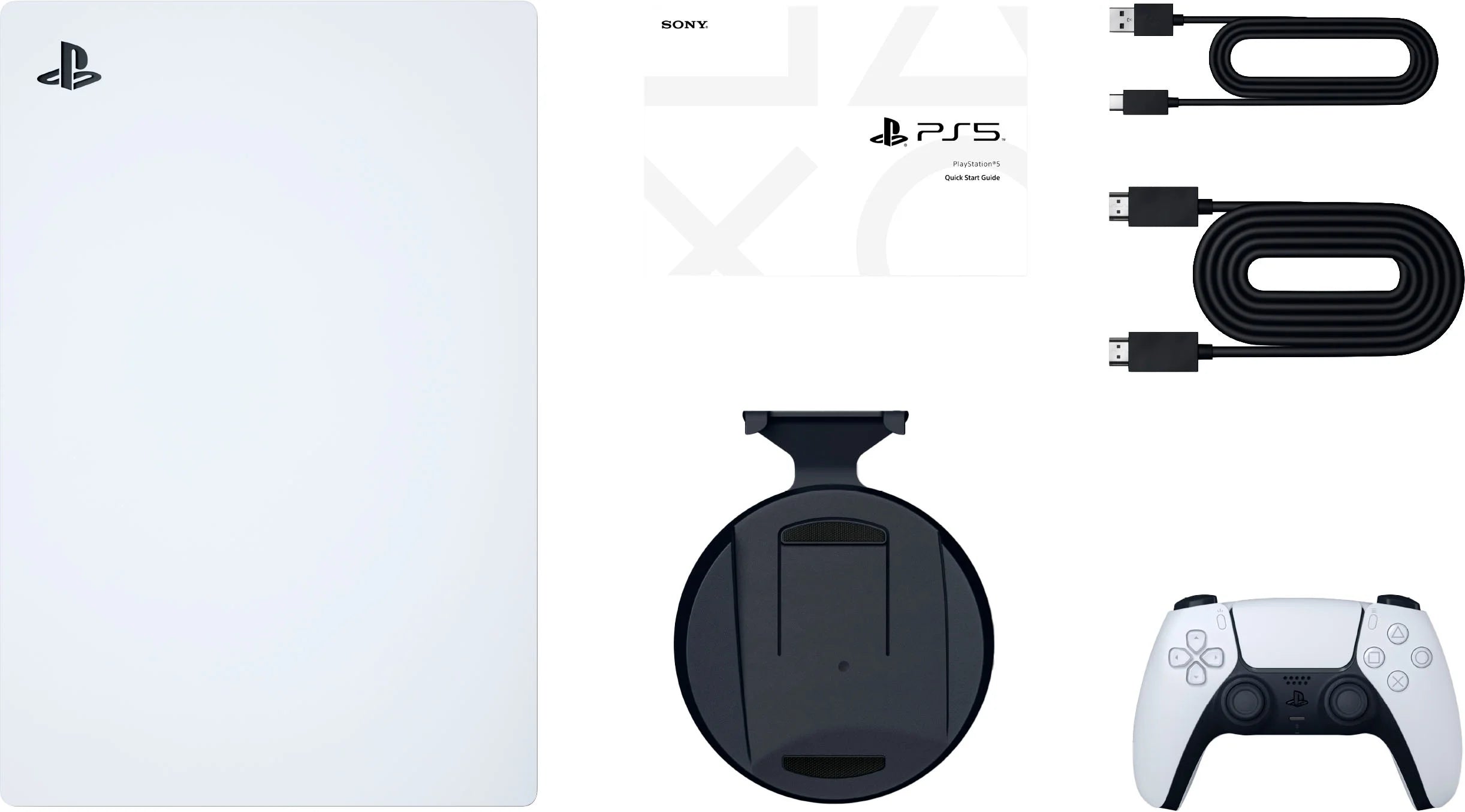 PS5 Disc Console Bundle with Two Games and Controller Charger F31408
