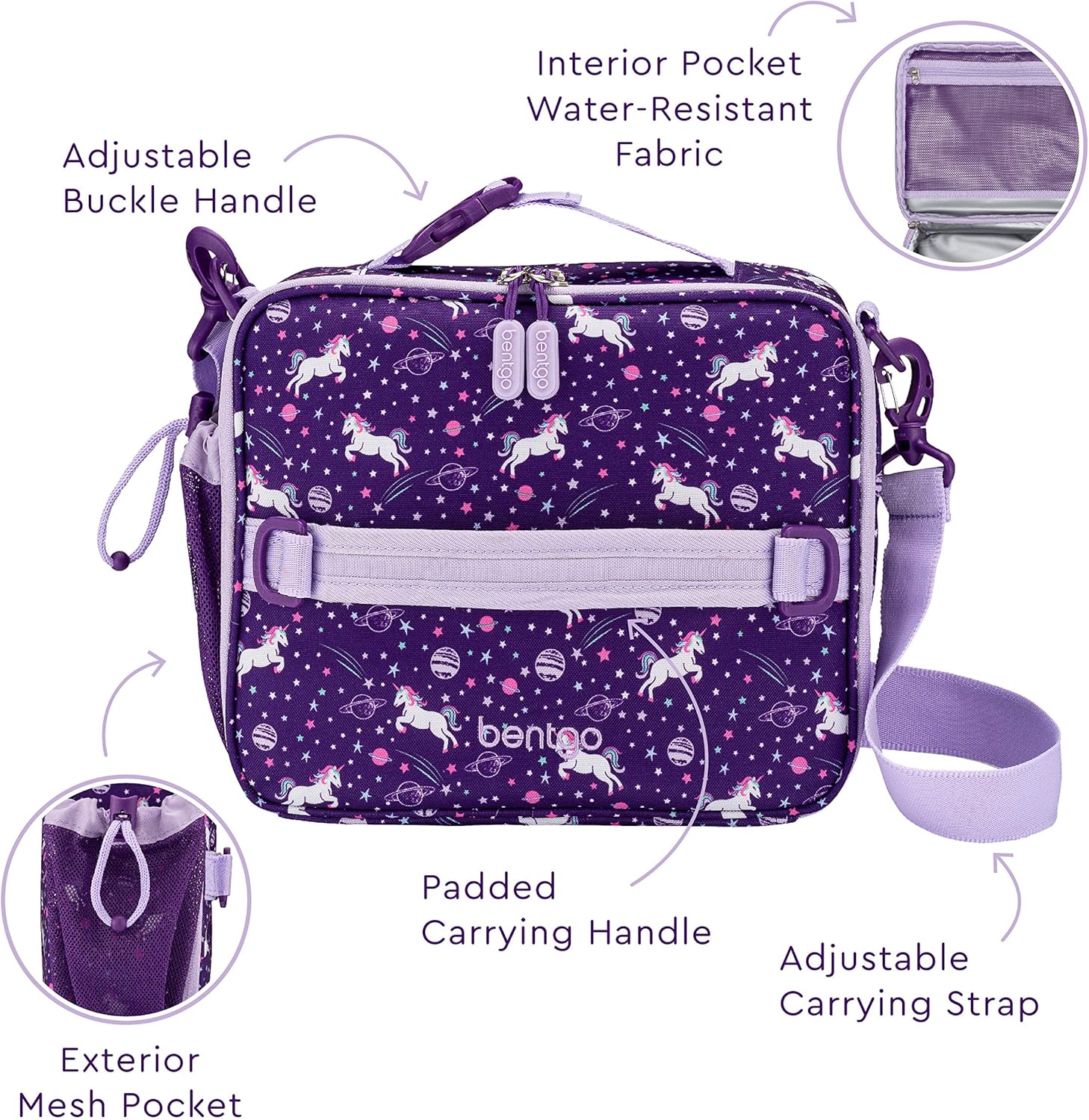 Insulated Lunch Bag Set with Bento-Style Lunch Box Y3367