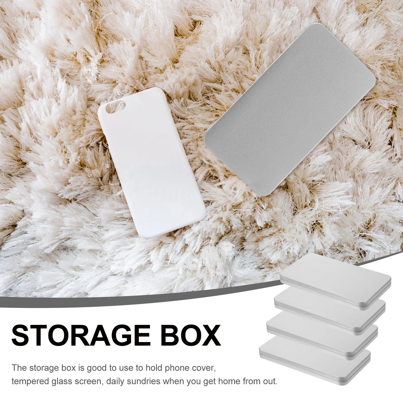 Clear Wicker Basket Storage Box I994
