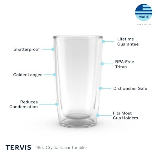 Double Walled Insulated Tumbler Cup, 16oz 4pk D77723