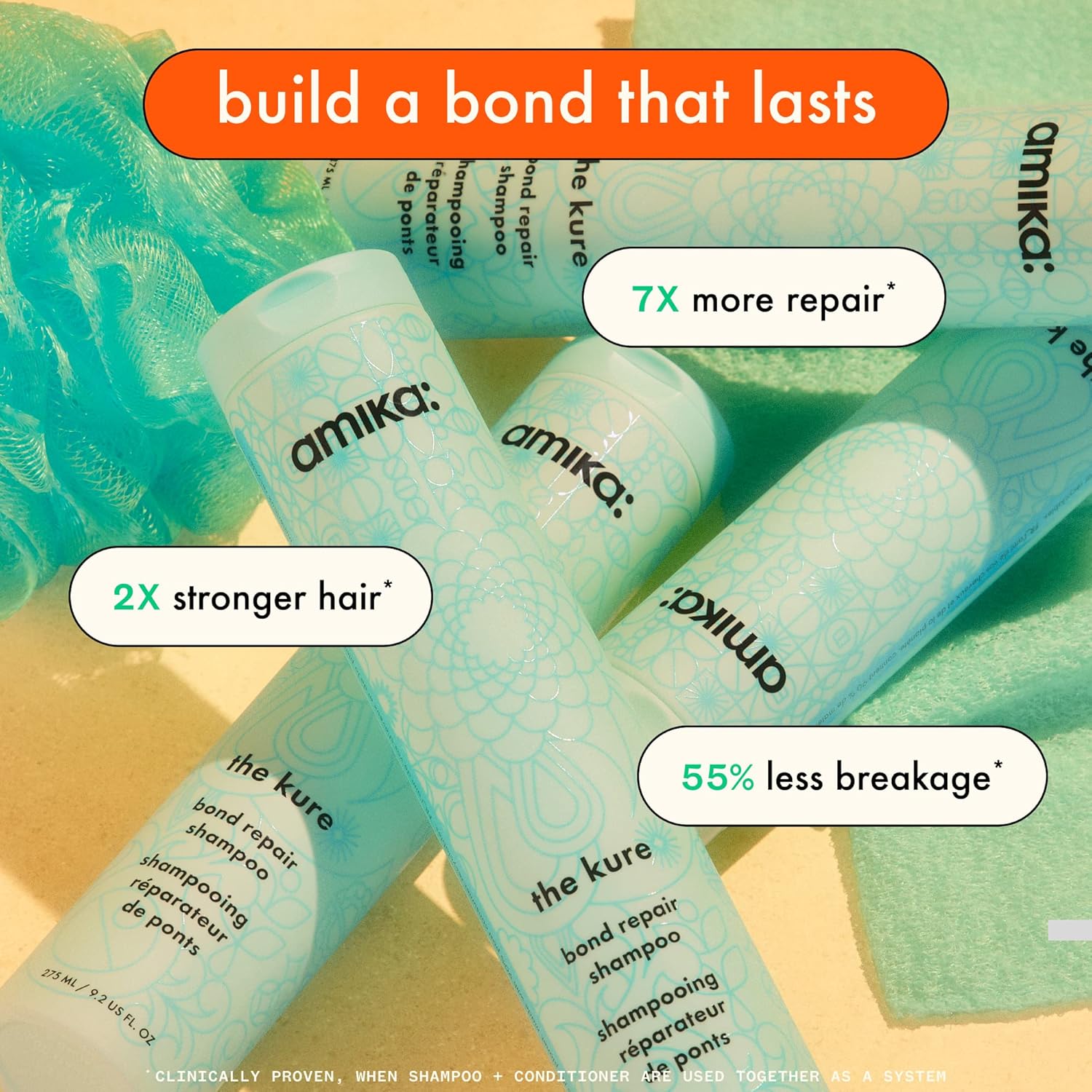 Intense Bond Repair Mask & Shampoo Duo, 250ml + 275ml K45400