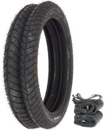 Compatible with Michelin City Pro Tire Set - Fits Honda PA50 C70 CA100/110 - Tires Tubes and Rim Strips
