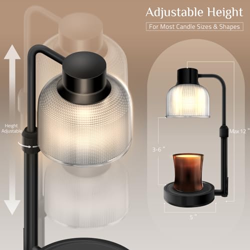 Candle Warmer Lamp with Timer, Adjustable Height Dimmable J692828