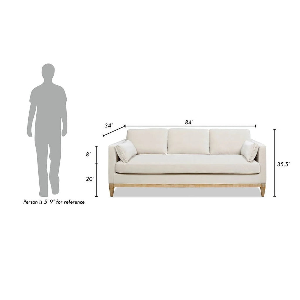 Modern Farmhouse Sofa 84" French Beige B8826