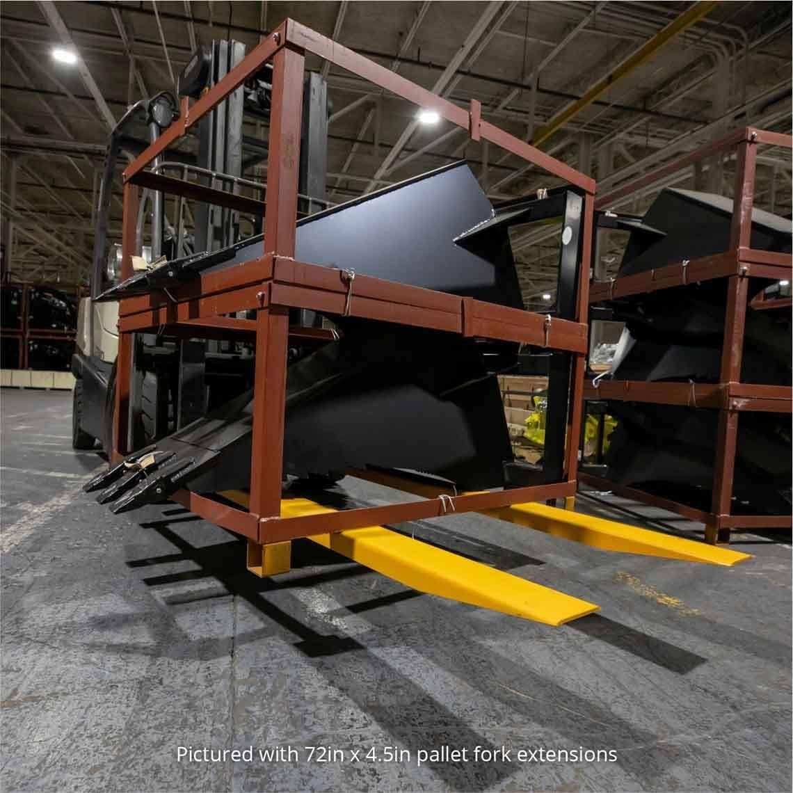 Pallet Fork Extensions for Forklifts and Loaders, 60"x4.5" J8721
