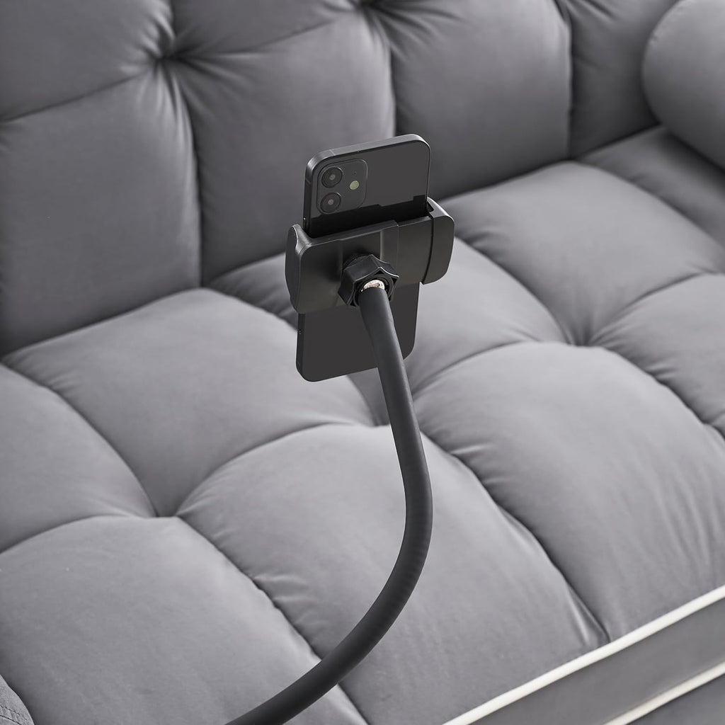 Convertible Sofa Bed with Adjustable Backrest, 55" Loveseat for Small Spaces Y665084