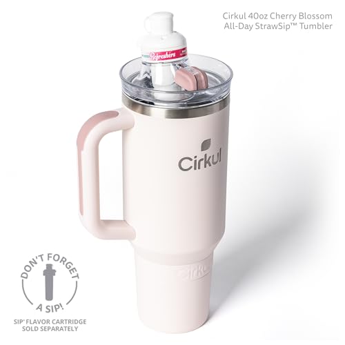40oz Stainless Steel Tumbler with Handle, Double-Wall Insulated T7917