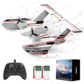 RC Plane for Water Land & Air, Amphibious Aircraft with 2 Batteries J78024