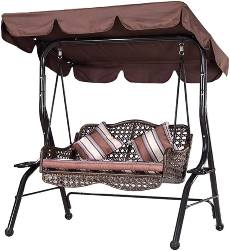 Outdoor Porch Swing Canopy, Patio Swing Top Cover Sun Shade Awning P567876