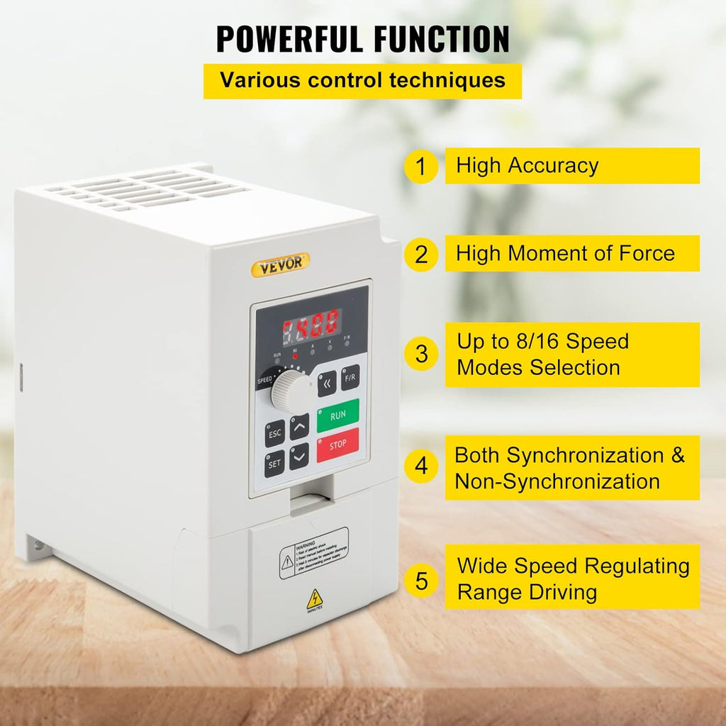 VFD 2.2KW 110V 3HP Variable Frequency Drive for Motor Speed X19758