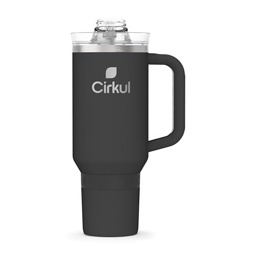 40oz Stainless Steel Tumbler with Handle, Double-Wall Insulated T7917