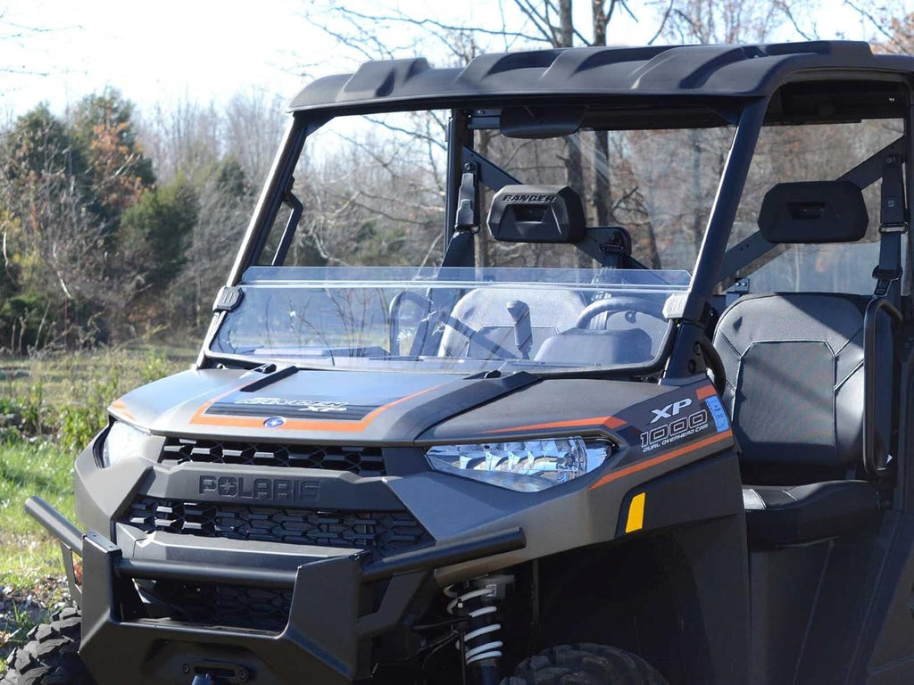 Heavy-Duty Scratch-Resistant Half Windshield for Polaris Ranger XP 1000, 1/4" Clear Polycarbonate S81939