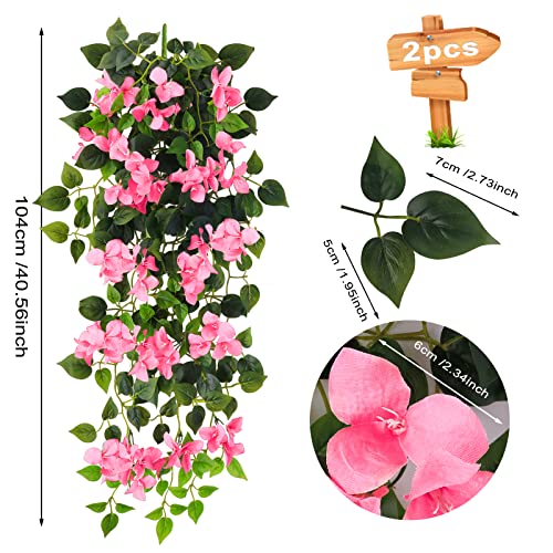 UV Resistant Artificial Hanging Bougainvillea Vine for Indoor Outdoor Décor P287126