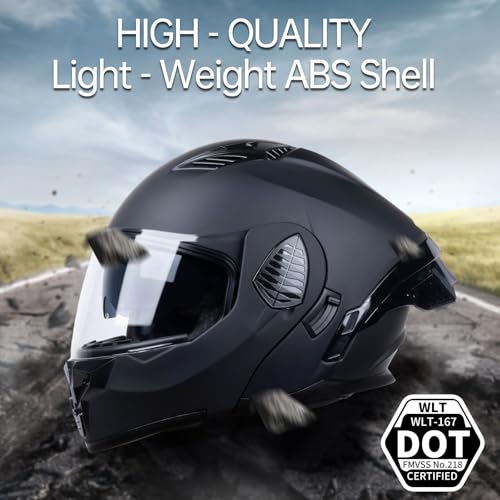 Modular Motorcycle Helmet Dual Visor Flip Up for Adults S807847