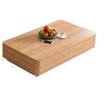 Mesa para Centro De Sala Coffee Table Solid Wood Tea House Modern Simple Small Nordic Living Room Table Coffee Table(B,S-120cm)