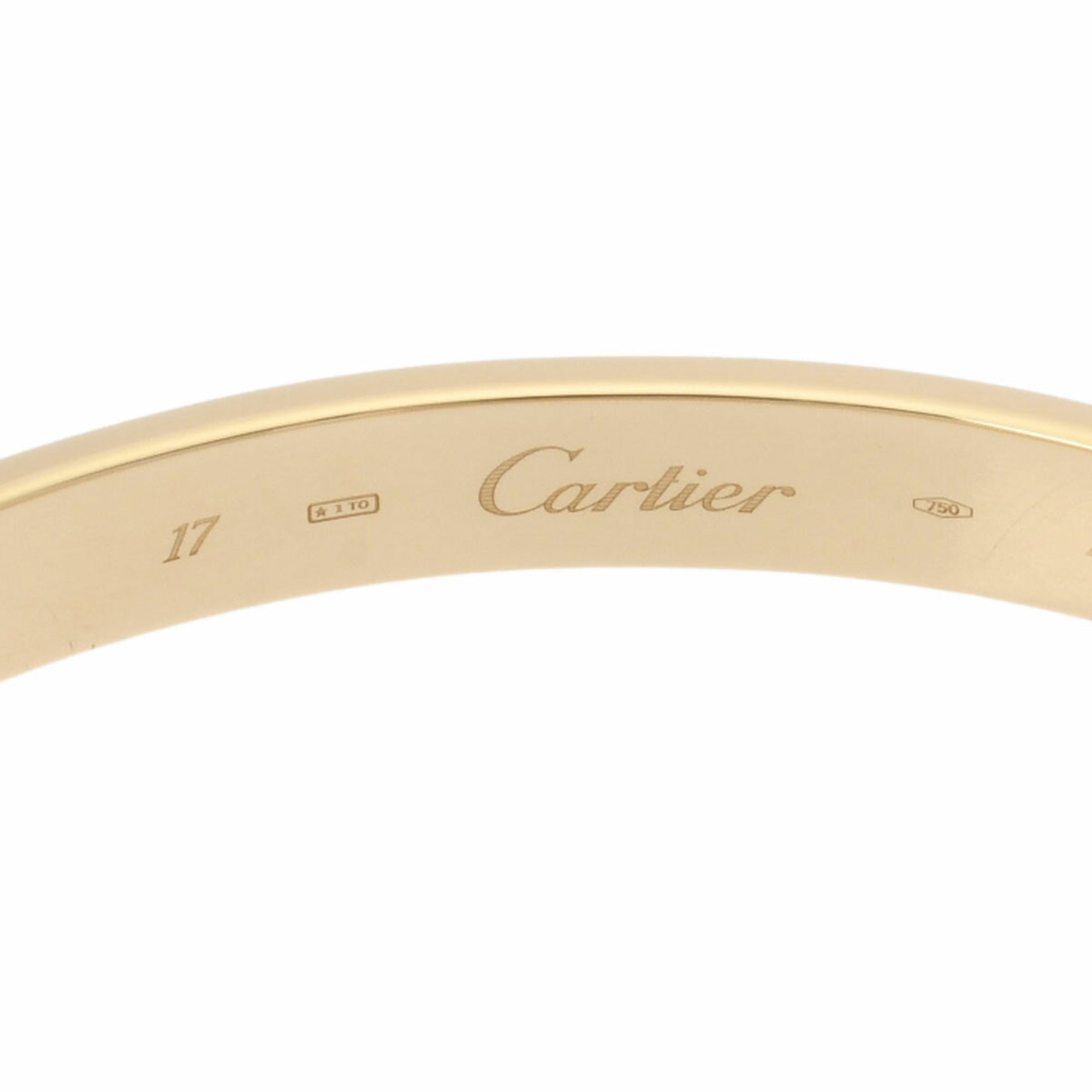 Pre-Owned Love Bracelet Women's K18 Yellow Gold E8135