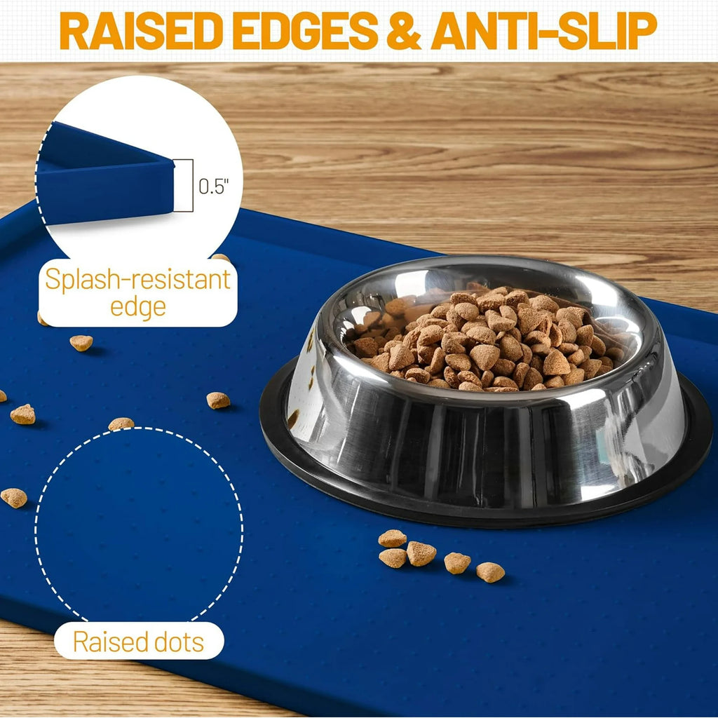 Dog Feeding Mat, Waterproof Silicone, Dishwasher Safe, Non-Slip Z60153