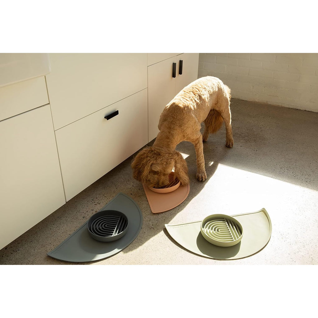 Waterproof Silicone Pet Feeding Mat, Non-Slip, Raised Edge, 21" x 10.5" S880