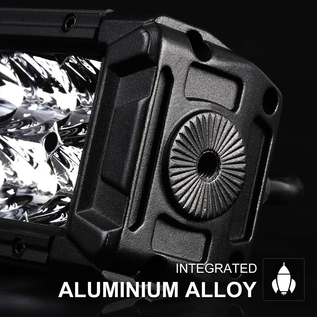 LED Light Bar 8 Inch Double Row 120W Spot Flood Combo Off Road Lights IP68 Waterproof Driving Light for Trucks, 2Pcs T3484