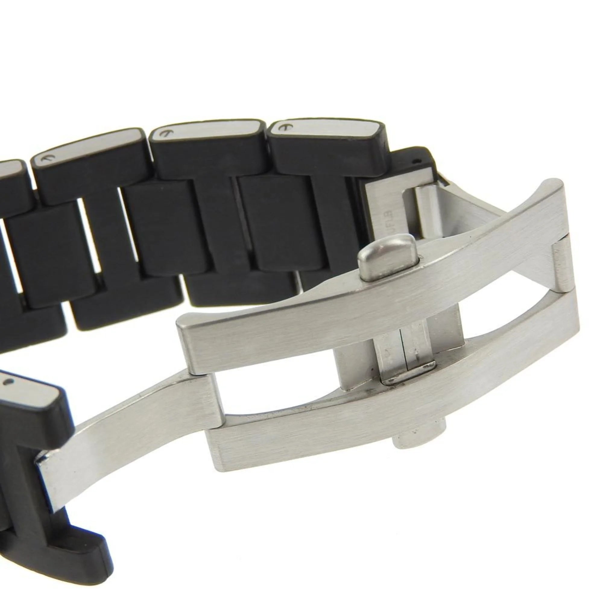Men's Automatic Watch Stainless Steel Rubber Silver Black D10117