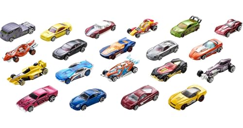 Toy Cars 20-Pack, Die-Cast 1:64 Scale Sports & Race Vehicles X2728
