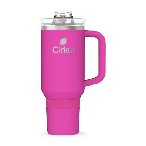 40oz Stainless Steel Tumbler with Handle, Double-Wall Insulated T7917