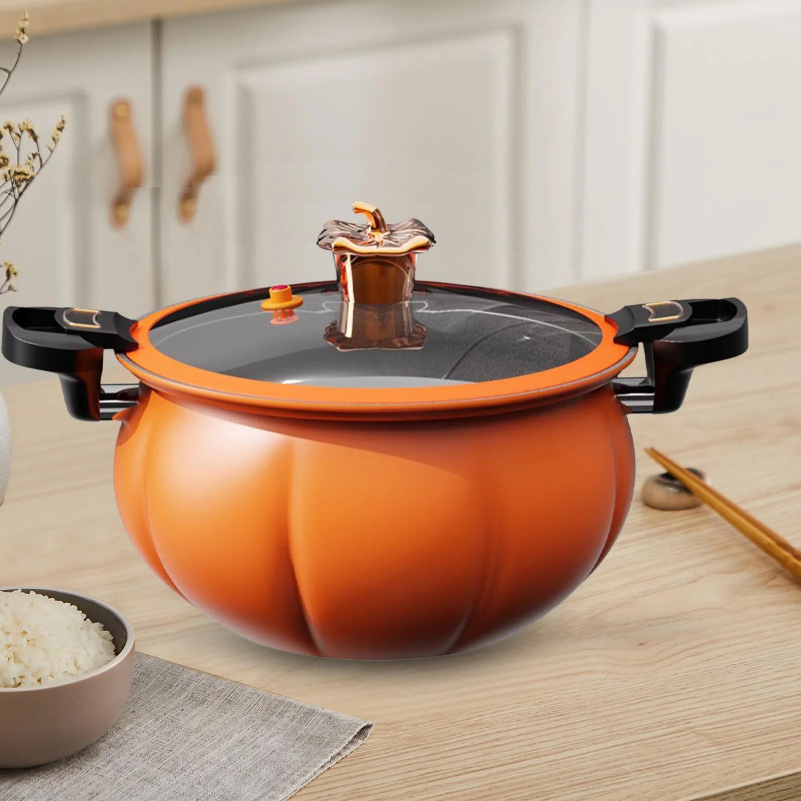 Soup Cooker Pot with Heat Resistant Handle, 6L Slow Cooker and Food Warmer I587