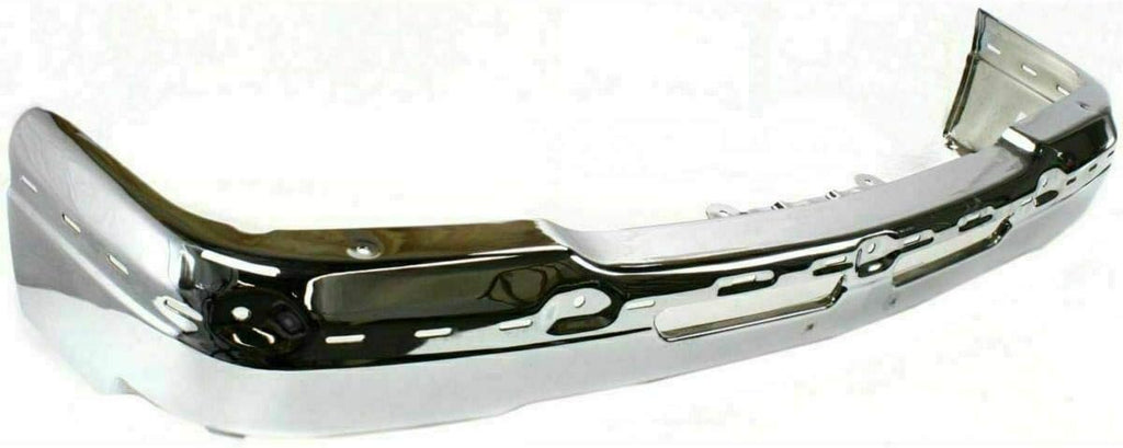 Front Bumper Chrome Steel with Upper Cover Lower Valance and Brackets for 2003-2006 Silverado 2500HD 3500 G5187