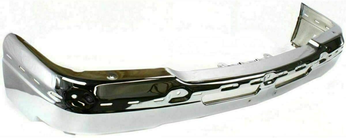 Front Bumper Chrome Steel with Upper Cover Lower Valance and Brackets for 2003-2006 Silverado 2500HD 3500 G5187