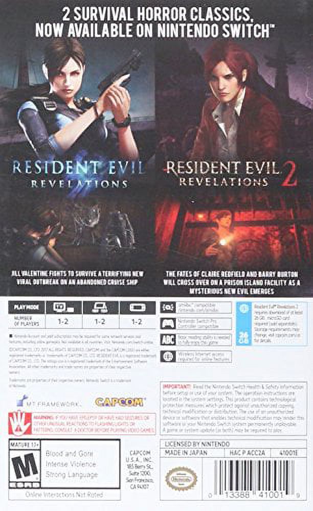 Resident Evil Revelations Collection - Nintendo Switch G3215