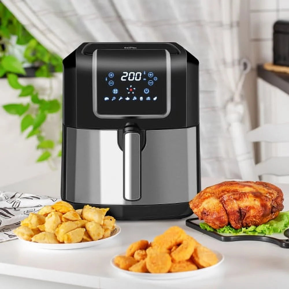 6.9 Quart Digital Air Fryer with Digital Display, Adjustable Temperature and Timer Y27056