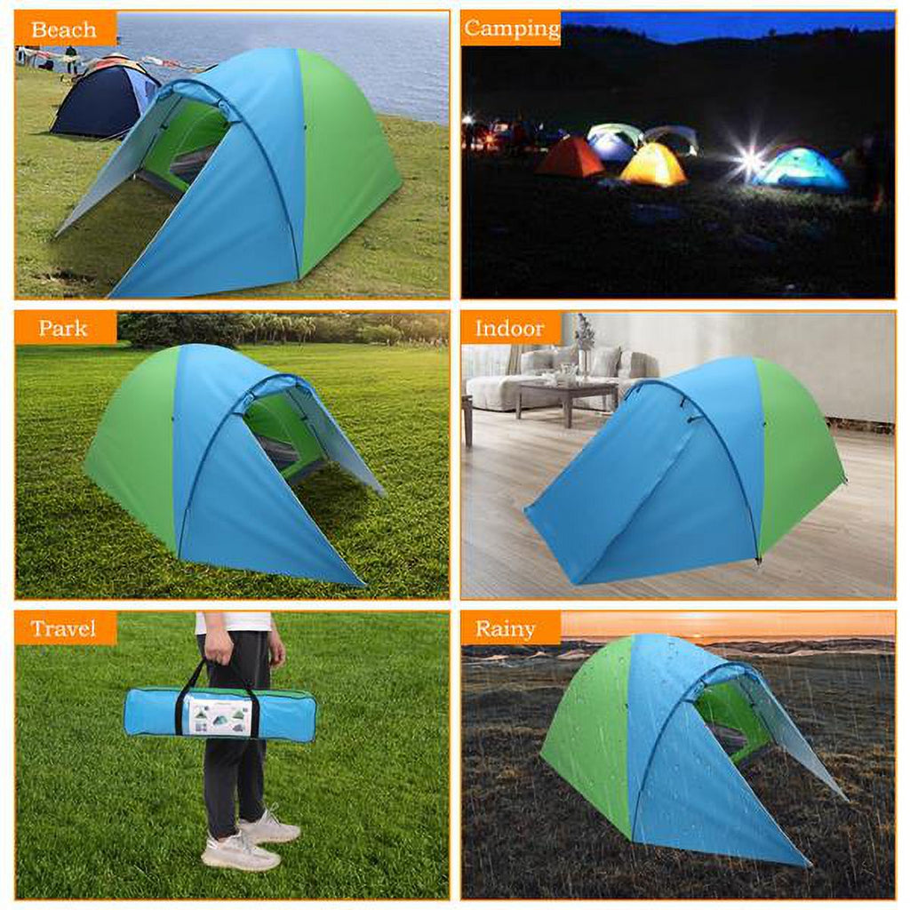 4-Person Double Layer Family Camping Tent for Hiking M7118