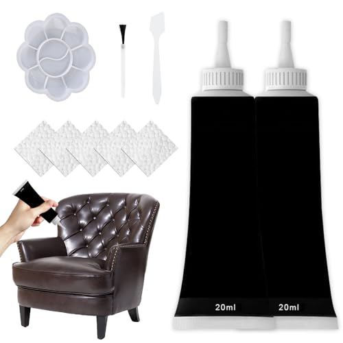 Advanced Leather Repair Gel,New Leather Repair Kit for Furniture,Multifunctional Repair Gel for Remove Scratches Leather Couch, DIY Repair Kit Vinyl Repair Kit for Car Seats (White/2pcs)