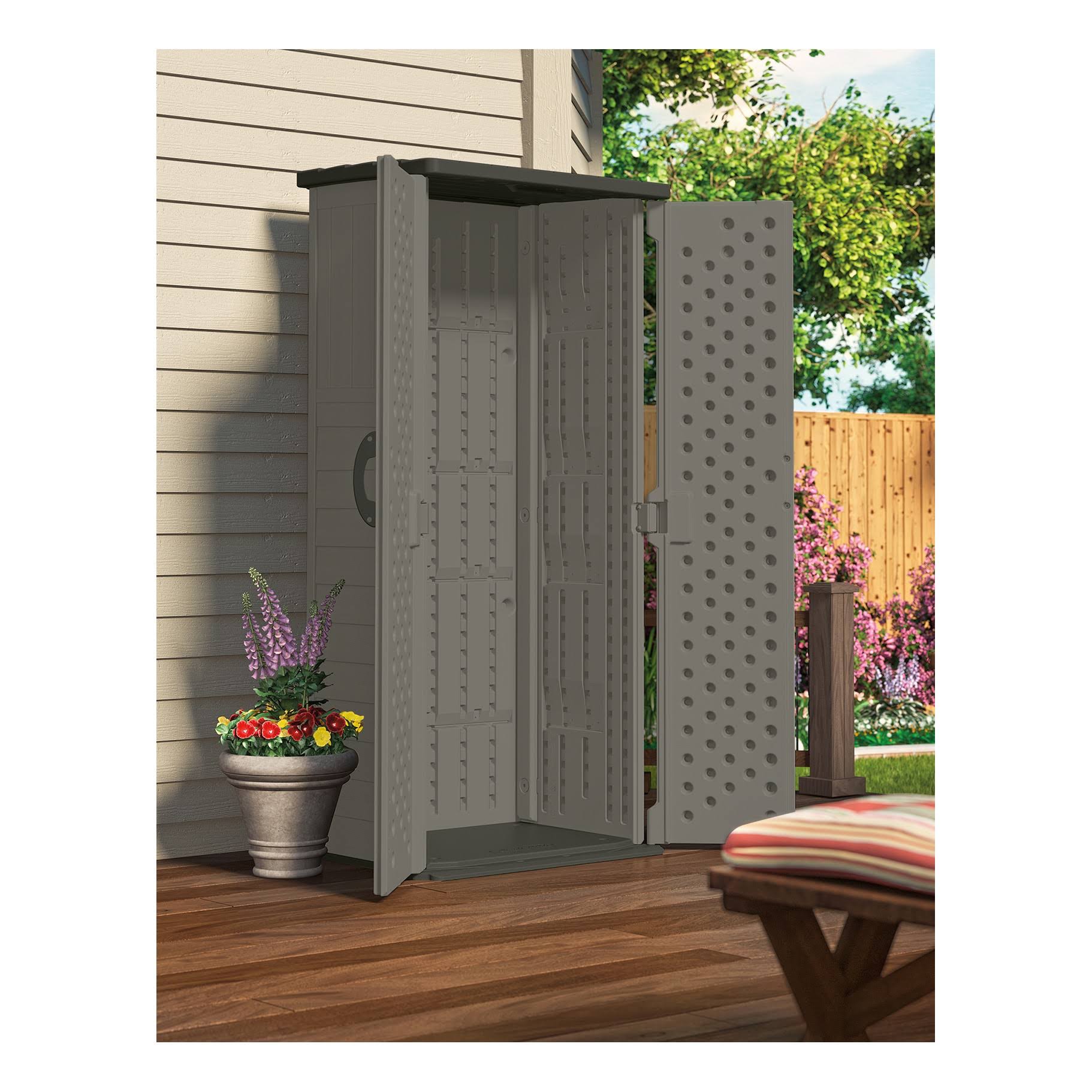 Vertical Storage Shed, Gray Y151879