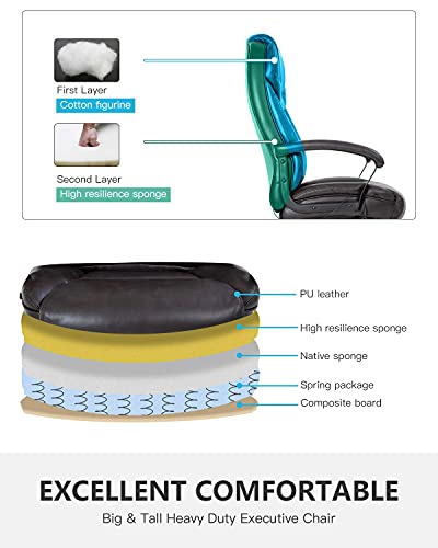 Ergonomic Desk Chair with Lumbar Support and Headrest A145714