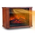 Electric Infrared Space Heater, Quartz Heater for Indoor Use, Tip-Over & Overheat Protection with Remote Control, 3 Heat Settings, 12H Timer, 1500W for Large Room Basement Heating