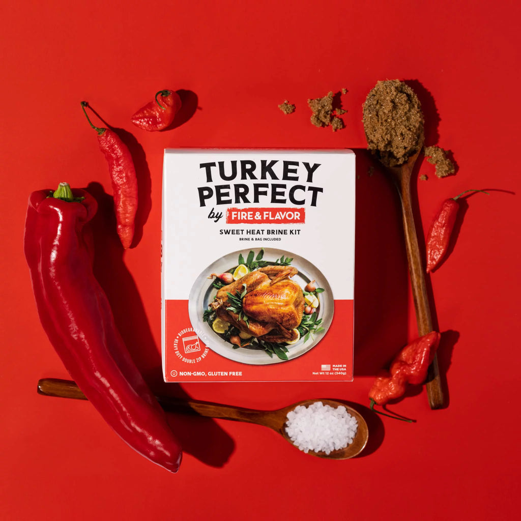 Sweet Heat Turkey Brine Kit with Bag for Roasting, Grilling, Smoking, and Frying W1800
