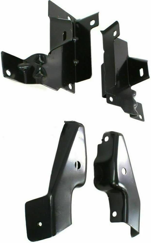 Front Bumper Chrome Steel with Upper Cover Lower Valance and Brackets for 2003-2006 Silverado 2500HD 3500 G5187