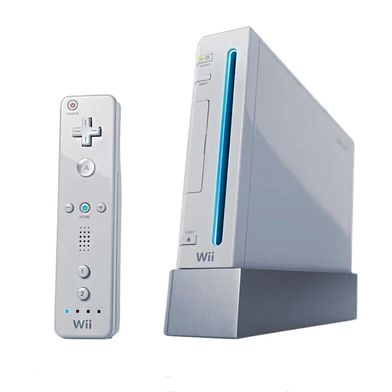 Wii Console White with Wireless Gamepad, Silicone Case, and HDMI Cable C969