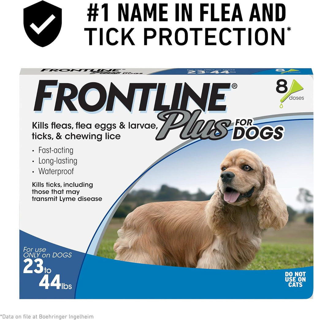 Flea and Tick Treatment for Medium Dogs, 8 Doses F458