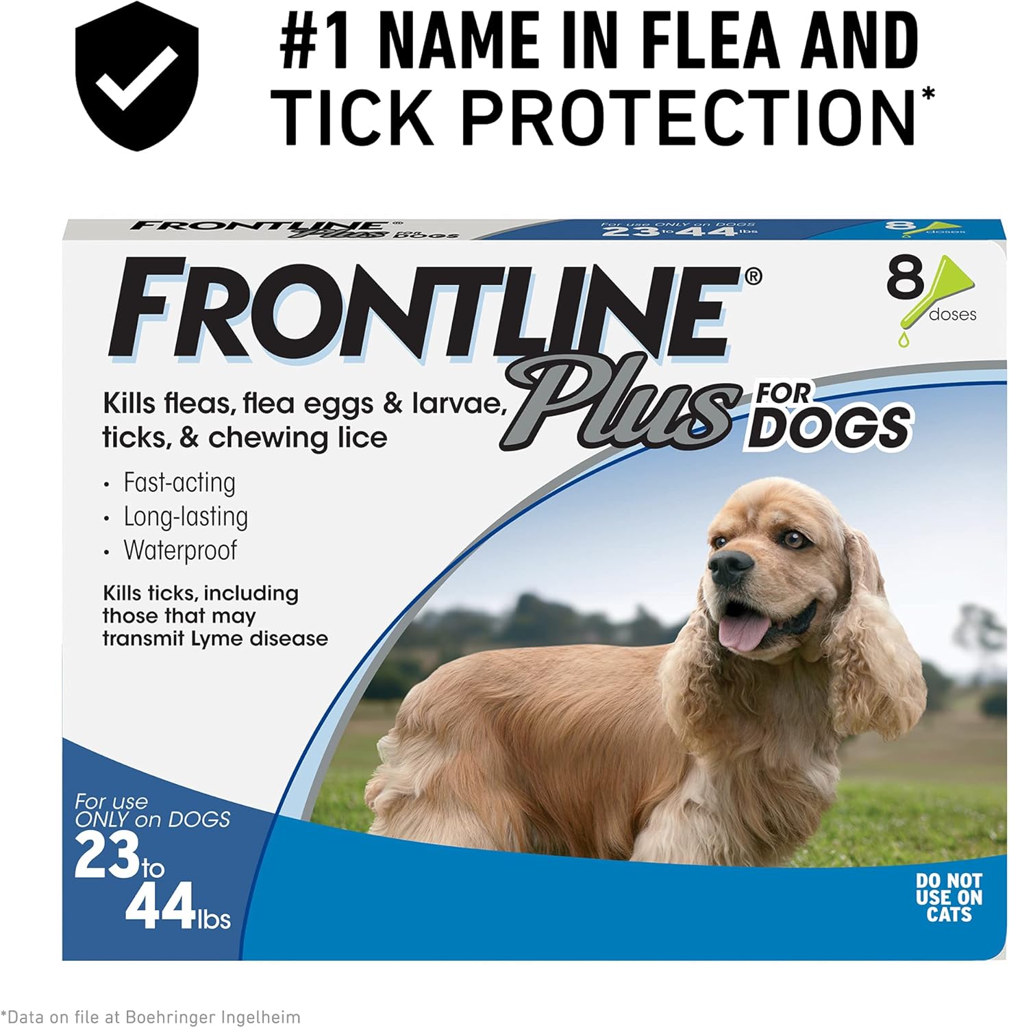 Flea and Tick Treatment for Medium Dogs, 8 Doses F458
