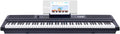 The ONE Music Group 88-Key Portable Piano Electronic MIDI Keyboard Weighted Action Digital Piano (Black-New Pro)