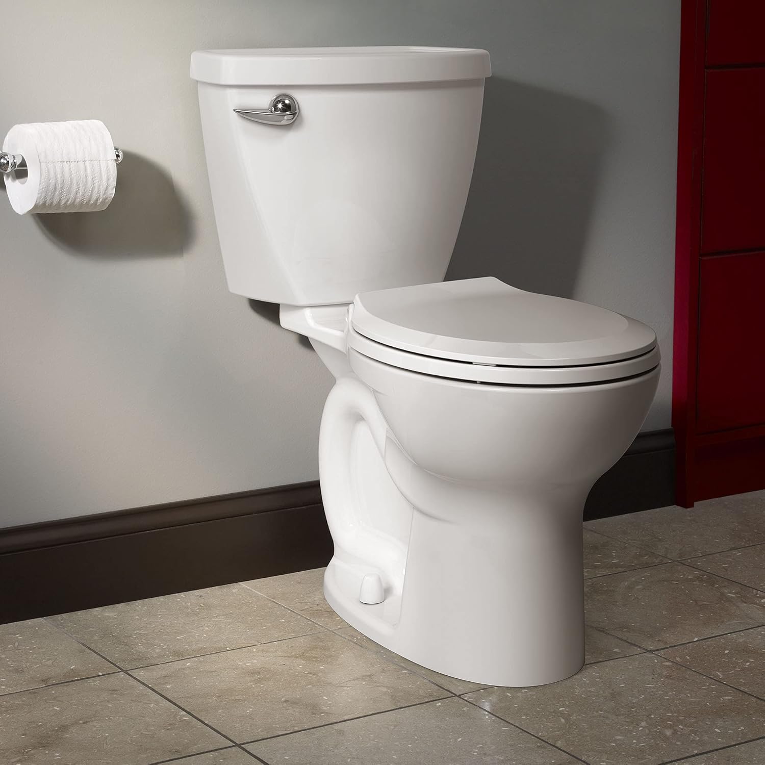 Two-Piece Round Front Toilet with 12-Inch Rough-In, White L235