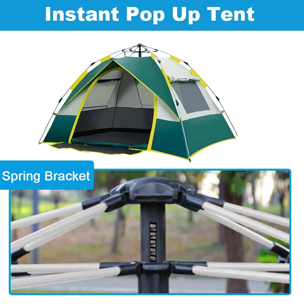 Pop Up Tent for 2-4 Person Camping Hiking Z19501