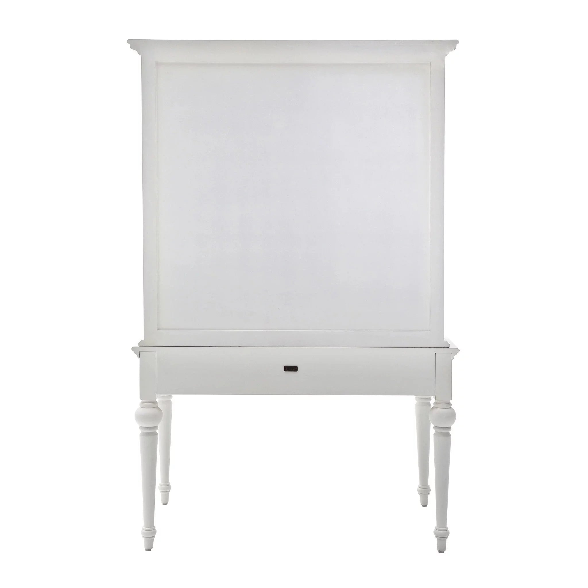 Antiqued White Writing Desk with Hutch I742