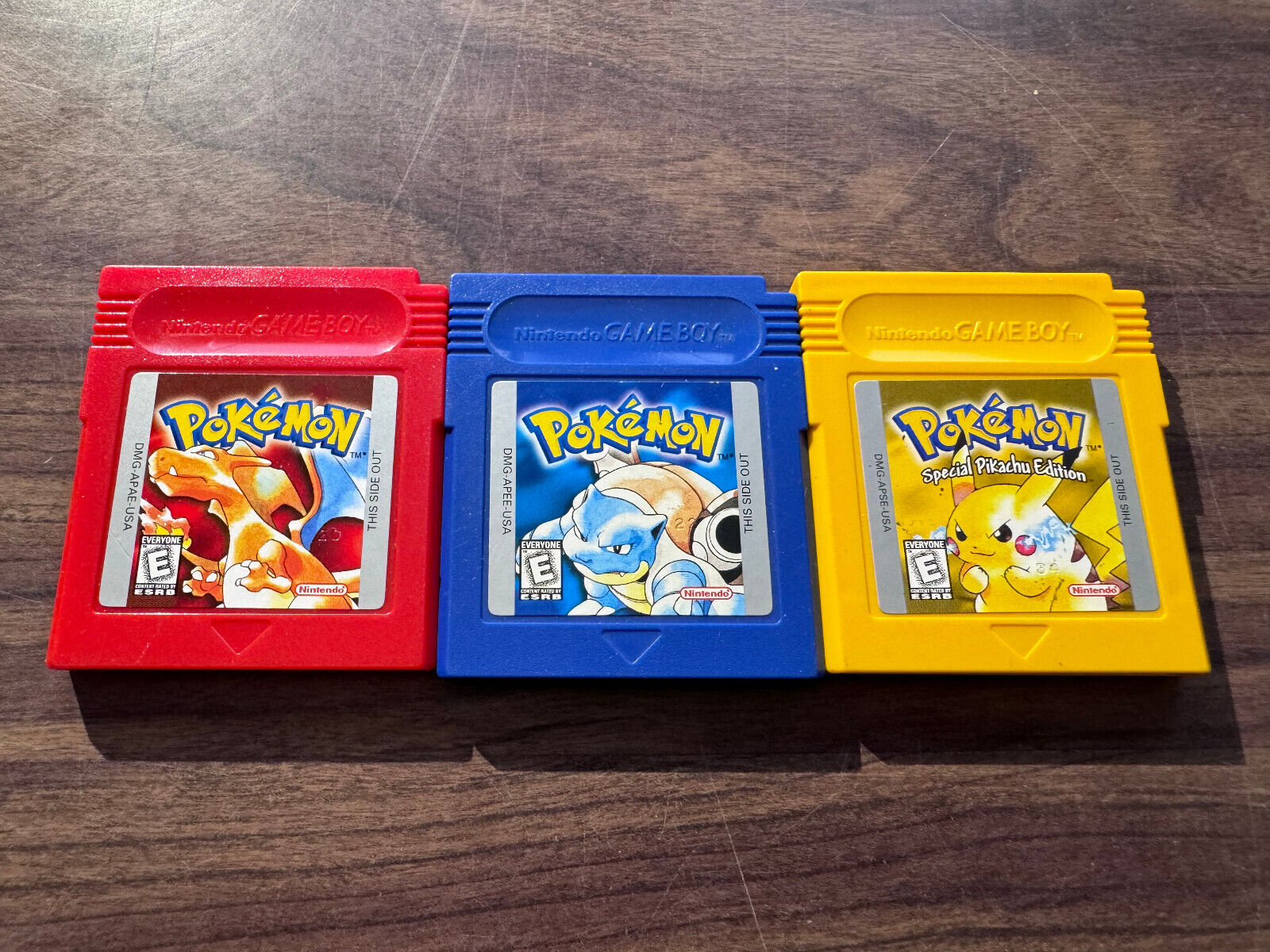 Pokemon Red Yellow Blue for Nintendo GameBoy Z664