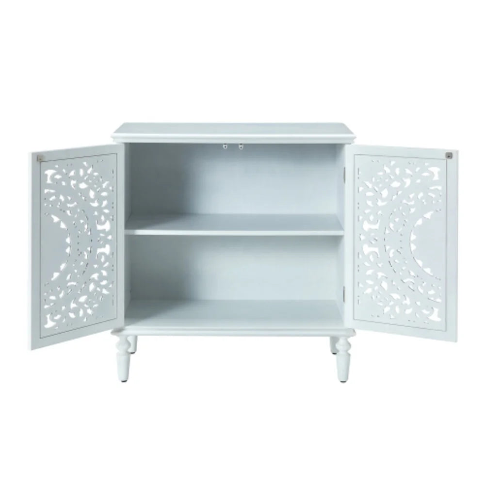 White 32" Tall 2-Door Accent Cabinet B47990