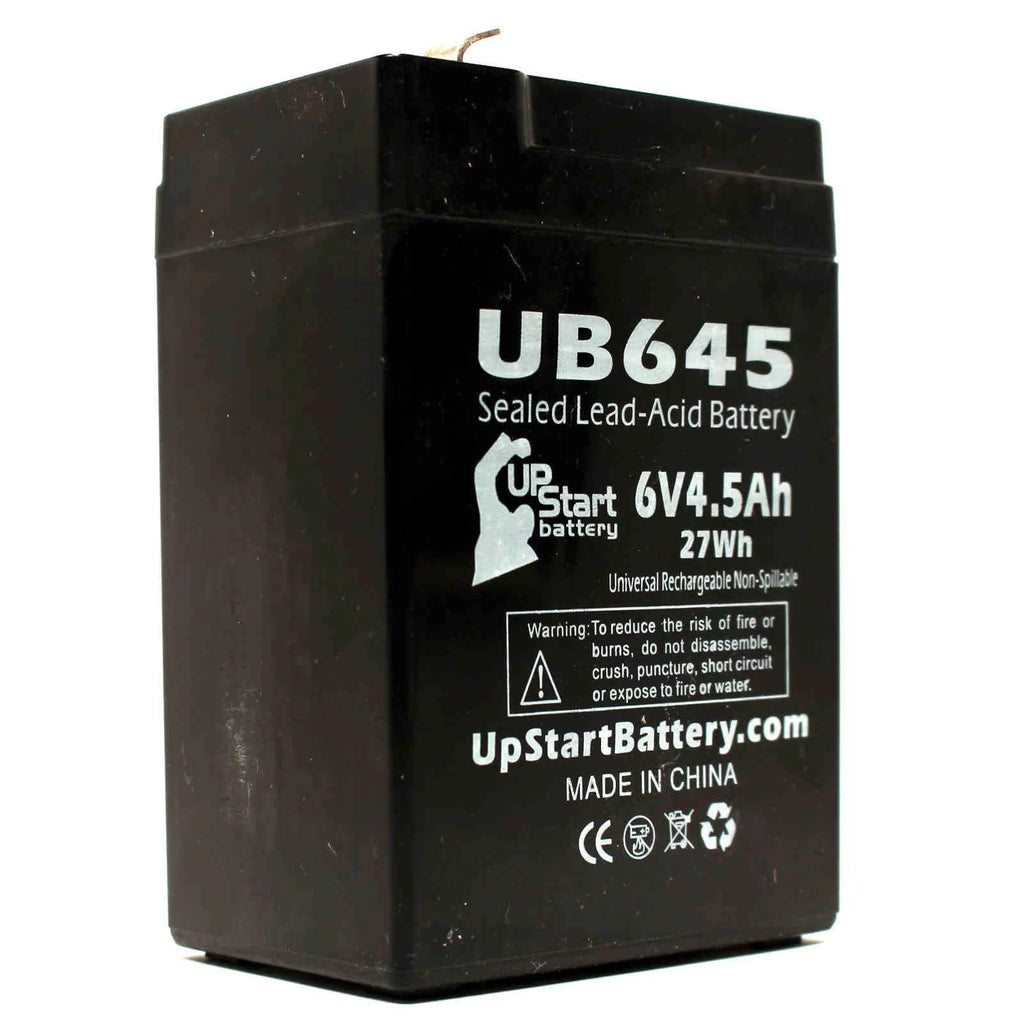 6V 4.5Ah Sealed Lead Acid Battery with F1 Terminal Adapters P99766