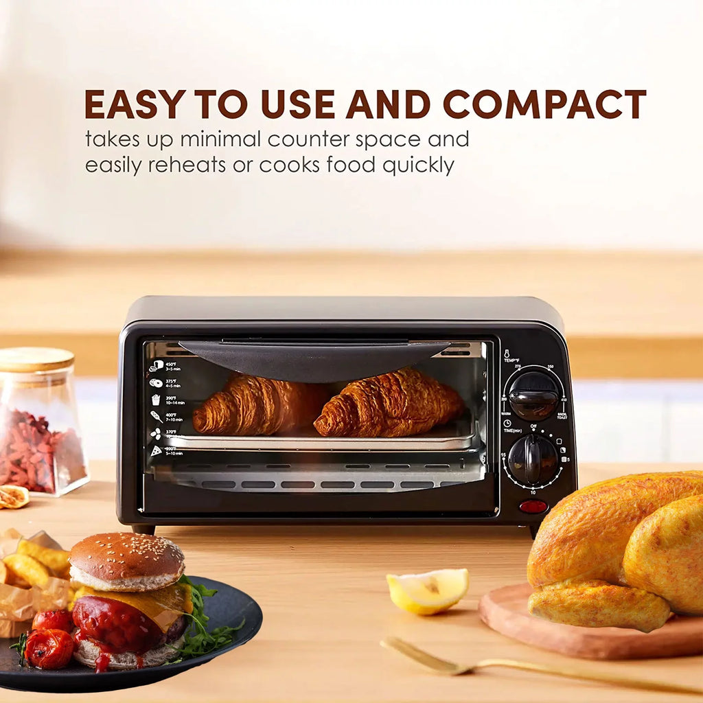 2 Slice Countertop Toaster Oven with 15 Minute Timer, Black G5610
